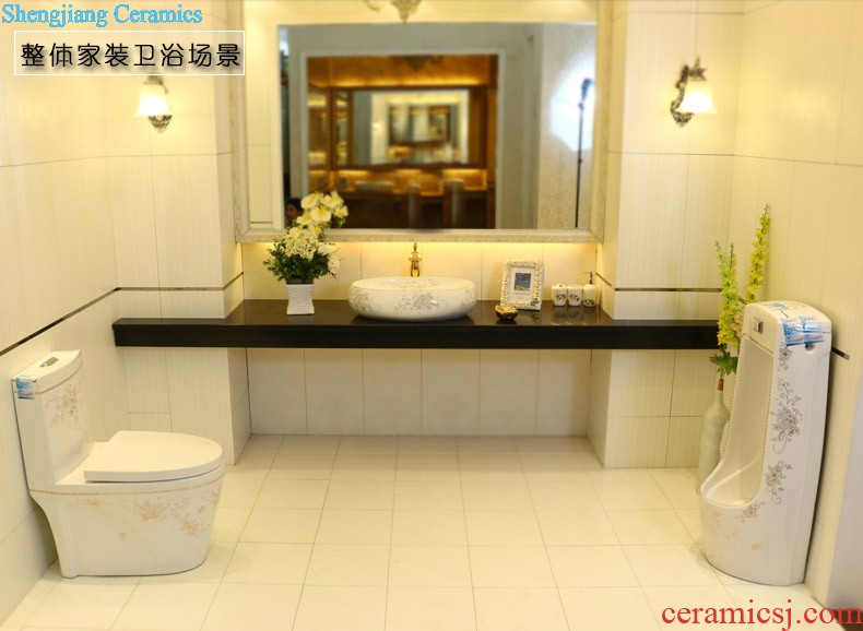 Post, qi stage basin ceramic lavabo archaize washbasin drum-shaped basin of Chinese style bathroom art antique reeds