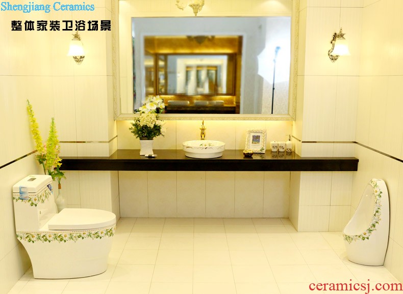 Post, qi stage basin ceramic lavabo archaize washbasin drum-shaped basin of Chinese style bathroom art antique reeds