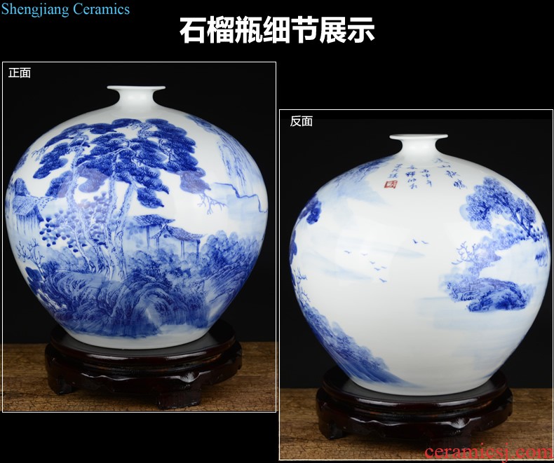 Jingdezhen ceramics archaize general pot vase model living room household soft adornment is placed large Chinese style