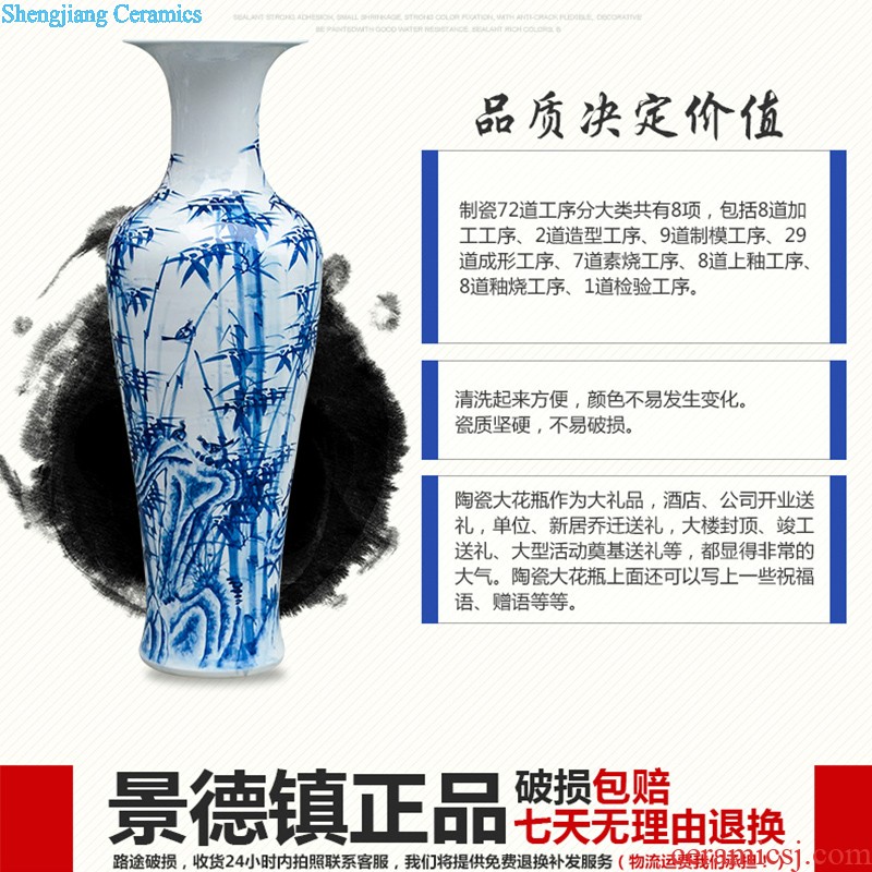 Jingdezhen ceramics China red every year more than the French vase wedding creative nnyy sitting room place decoration