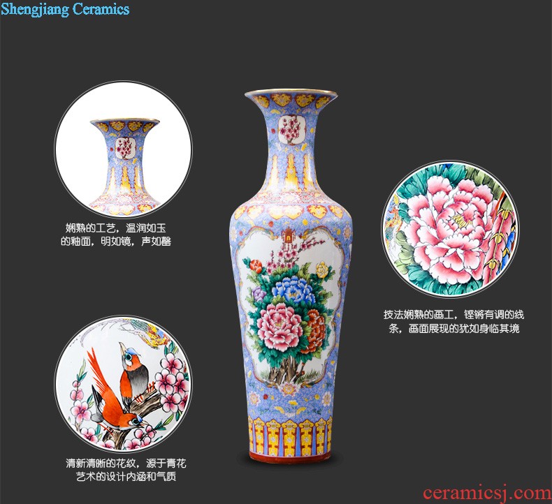 Sf3 jingdezhen ceramics of large vase archaize hand-carved yueyang remember sitting room adornment is placed