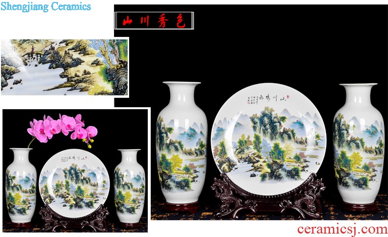 Jingdezhen ceramics fish tank Hand draw water lily bowl lotus lotus leaf frog turtle cylinder cylinder flowerpot furnishing articles hc - 113