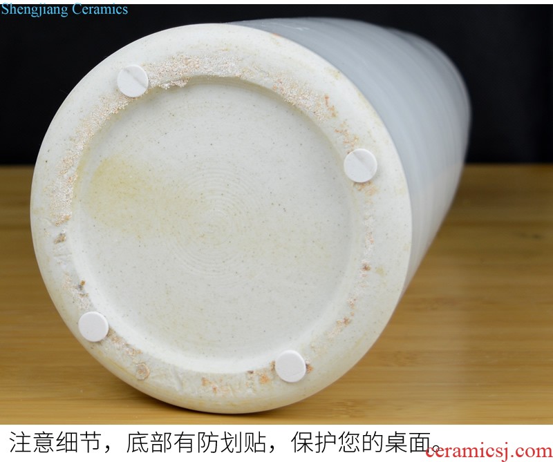 Jingdezhen ceramics hand-painted modern new Chinese vase flower arrangement sitting room home furnishing articles on your table