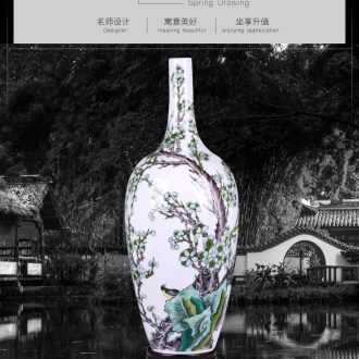 Jingdezhen ceramics vases, antique blue and white porcelain painting of flowers and general storage tank household craft ornaments furnishing articles