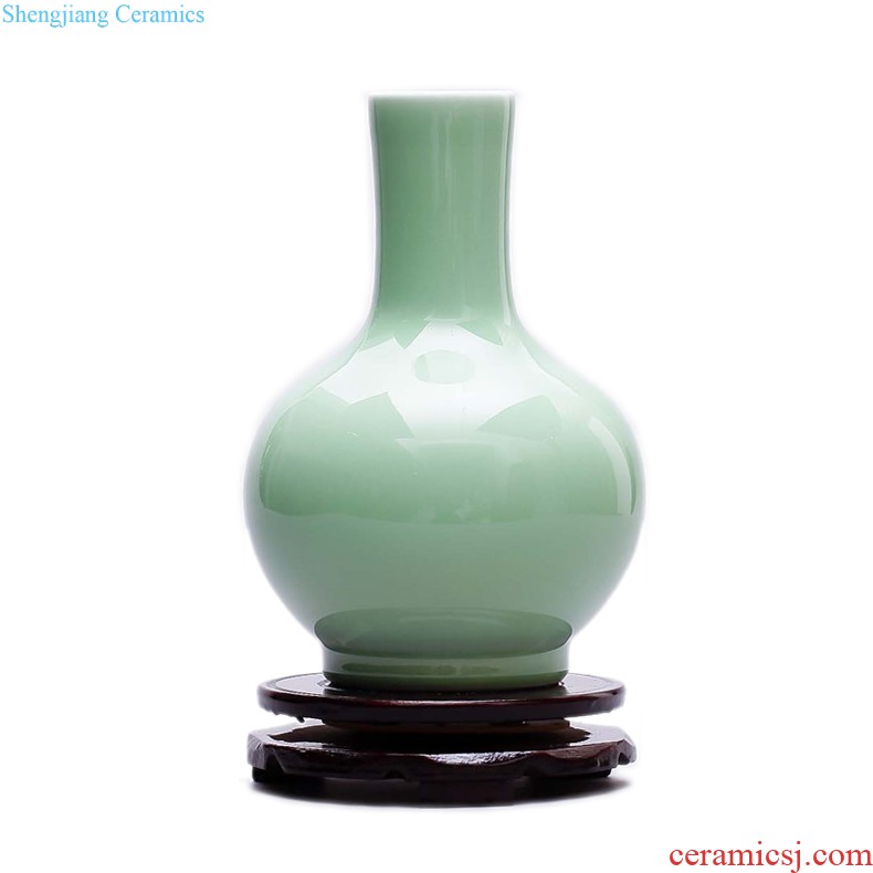 Jingdezhen ceramics flower vase new Chinese style restoring ancient ways is sitting room home rich ancient frame adornment handicraft furnishing articles