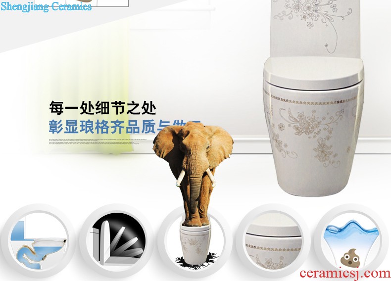 Post, qi stage basin ceramic lavabo archaize washbasin drum-shaped basin of Chinese style bathroom art antique reeds