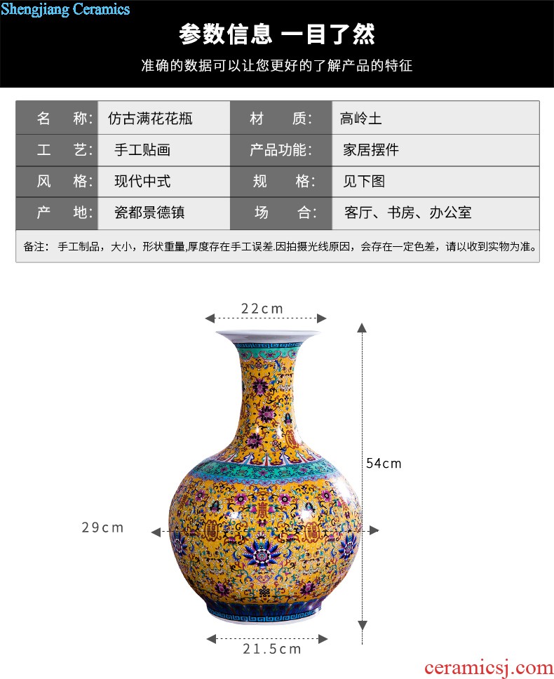 Archaize of jingdezhen ceramics kiln vases, flower arrangement of Chinese style white home sitting room ark adornment furnishing articles d7