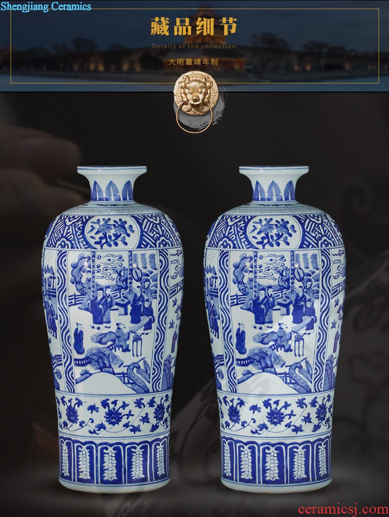 Jingdezhen ceramics famous hand-painted vases, flower arranging furnishing articles success archaize rich ancient frame sitting room adornment