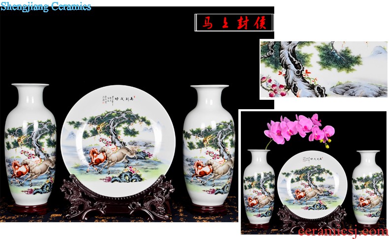 Jingdezhen ceramics fish tank Hand draw water lily bowl lotus lotus leaf frog turtle cylinder cylinder flowerpot furnishing articles hc - 113