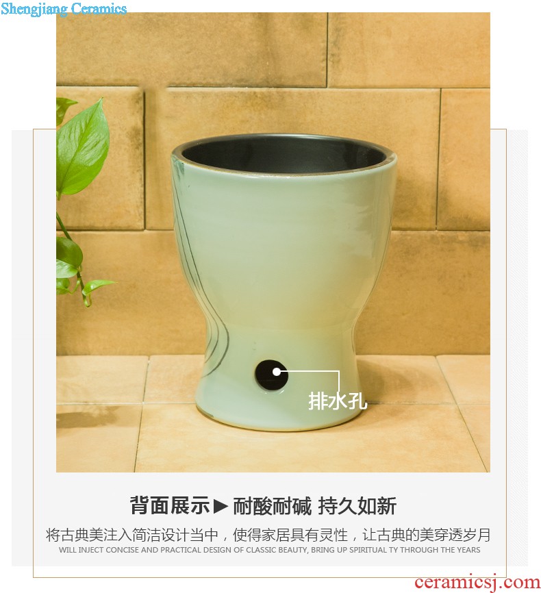 Koh larn, neat new product sell lots of jingdezhen ceramic art mop mop pool basin T004 mop pool