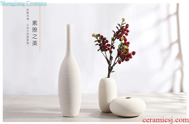 Jingdezhen ceramics General celadon pot vase New Chinese style example room sitting room household soft adornment is placed