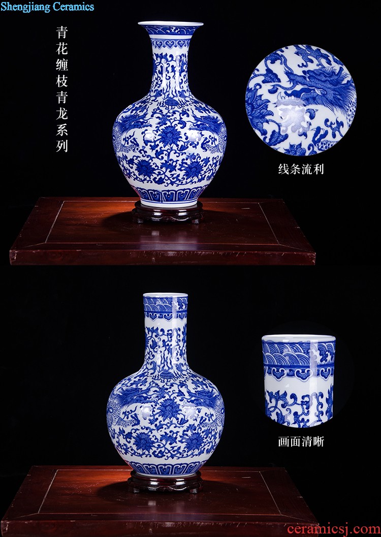 C176 jingdezhen ceramic large aquarium fish bowl goldfish turtle rock cylinder to heavy water lily bowl lotus basin of porcelain