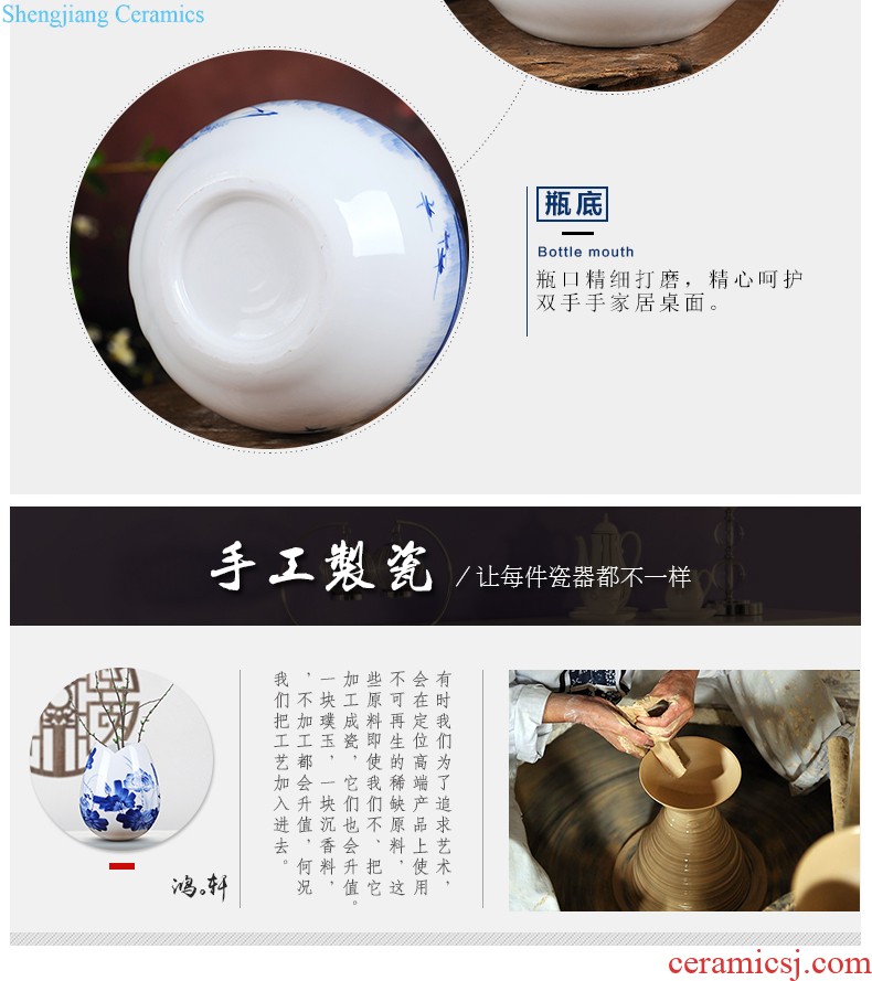 Jingdezhen ceramic furnishing articles snow cuhk aquarium water shallow narcissus basin water lily tortoise cylinder storage cylinder porcelain