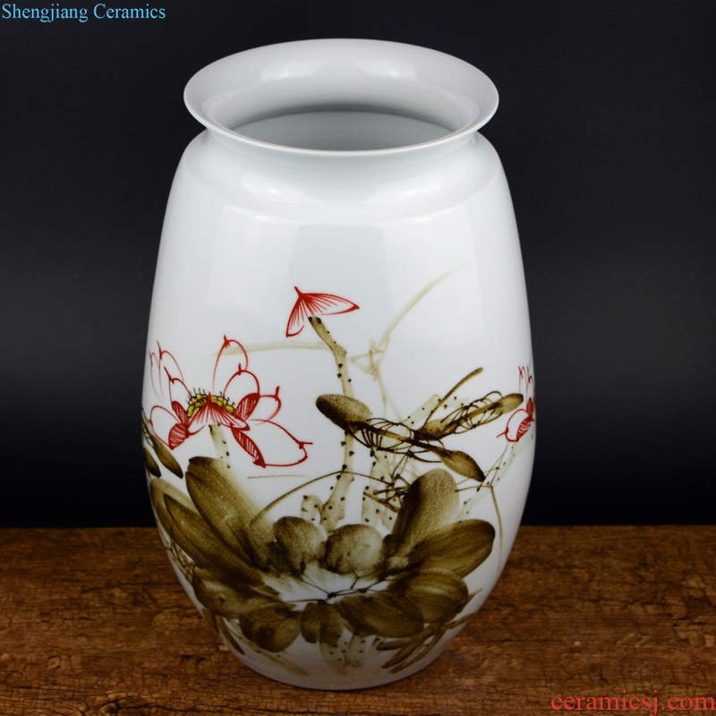 Jingdezhen ceramic kiln of large vase European sitting room hotel villa dry flower arranging flowers adornment furnishing articles