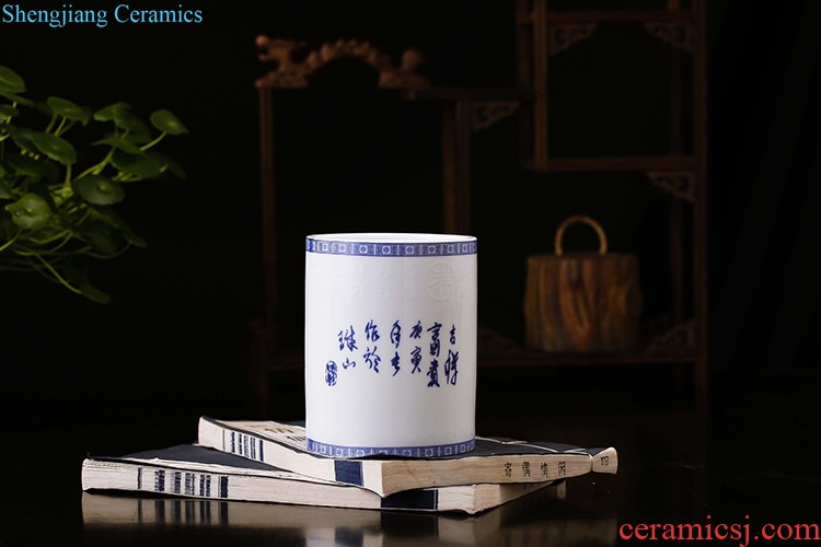 Jingdezhen ceramics China red large vases, flower arrangement home sitting room new adornment large-sized furnishing articles