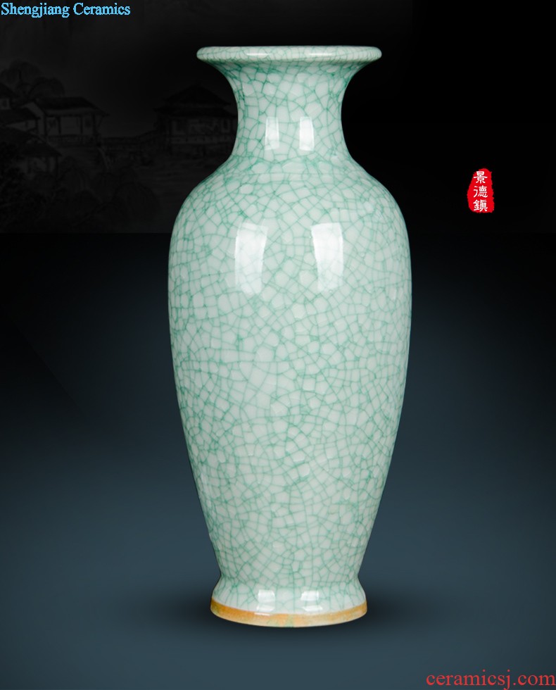 Jingdezhen porcelain vase furnishing articles on Chinese famous master hand-painted pot-bellied cans xi lintel tip home sitting room adornment