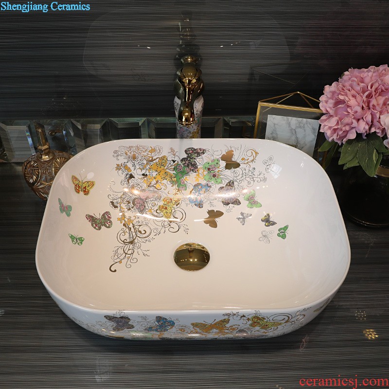 Europe type lavatory toilet lavabo basin sink contracted household on the marble ceramic basin