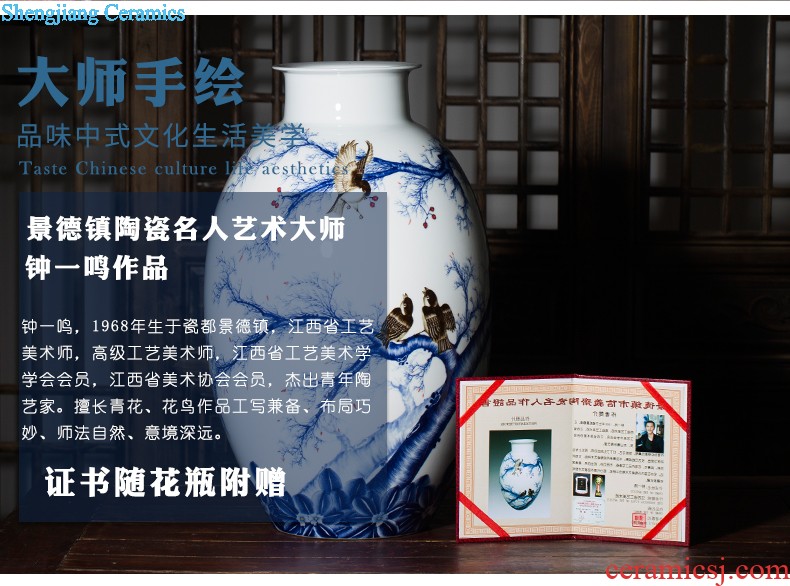 Archaize of jingdezhen ceramics powder enamel vase imitation qianlong year Chinese style classical Angle of the sitting room a few adornment furnishing articles