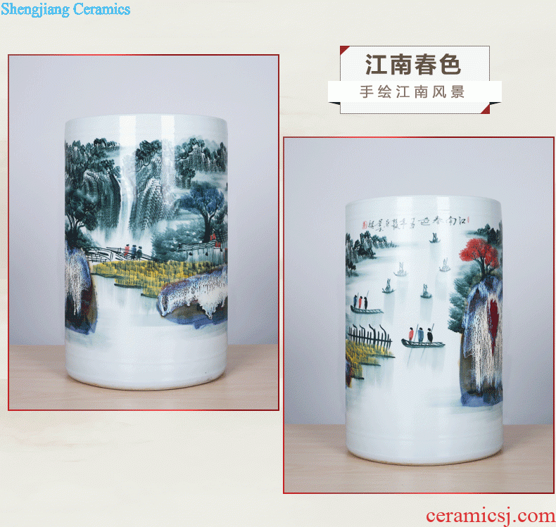 Of 380 hand-painted porcelain jingdezhen ceramics amusement of large vases, club villa housewarming hotel opening