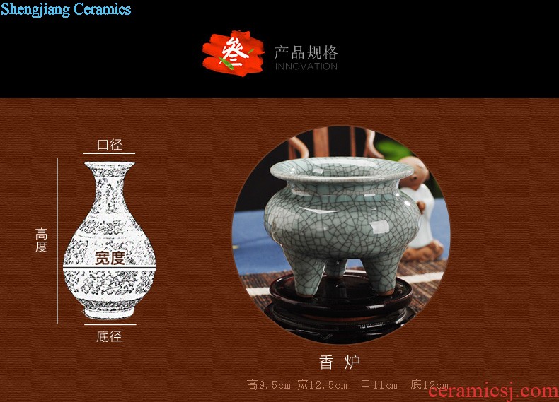 Of 264 hand-painted porcelain jingdezhen ceramics youligong vase Household China antique wooden frame suits