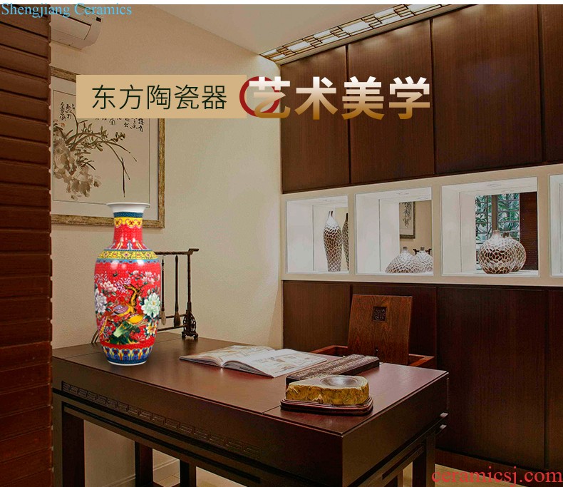 Jingdezhen ceramics vases, flower arranging small place Chinese arts and crafts home sitting room TV ark adornment ornament