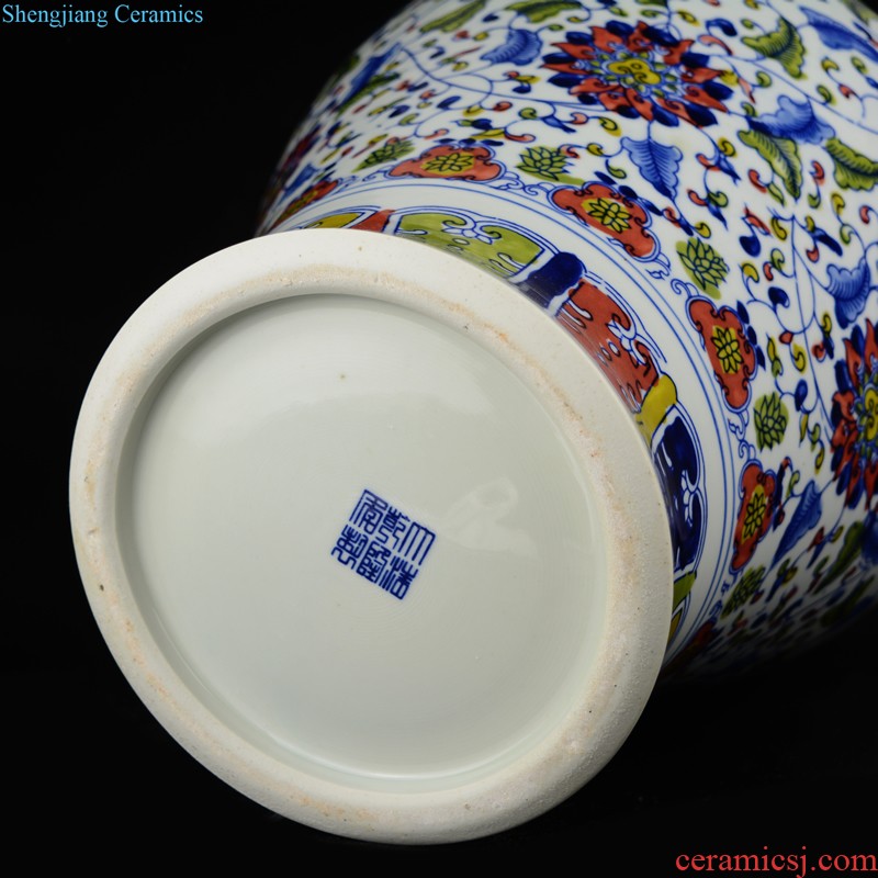 Jingdezhen ceramic hand-painted vases furnishing articles celebrity master new Chinese style household act the role ofing is tasted the sitting room porch place by hand