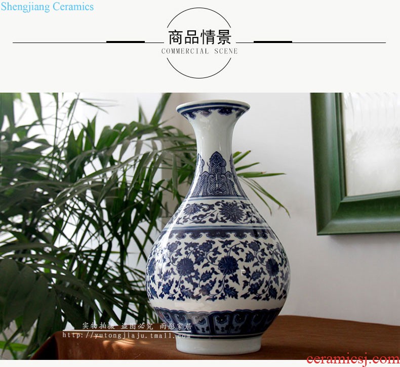 The rain tong household porcelain | hand Jingdezhen ceramics space wall-mounted home furnishing articles Rockery wall act the role ofing porcelain