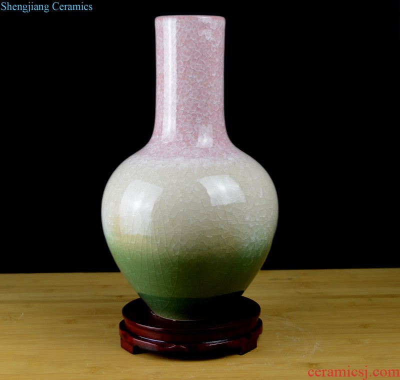 Jingdezhen European ceramic vase furnishing articles home sitting room TV ark dried flowers flower arrangement soft adornment porch decoration