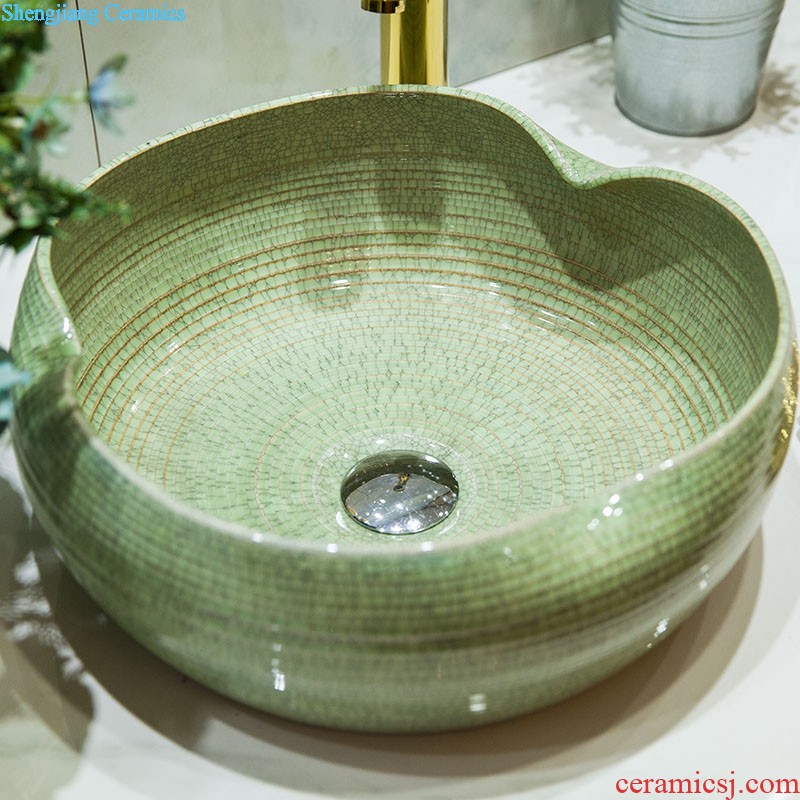 Koh larn lattice, jingdezhen ceramic toilet stage basin sink basin art lavatory waist drum lobules