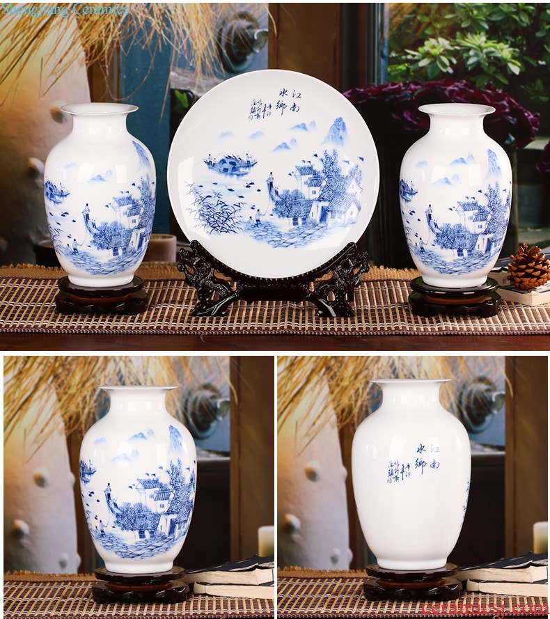 North European ceramic vase ins flamingos wind dried flowers hydroponics living room table flower arrangement home furnishing articles