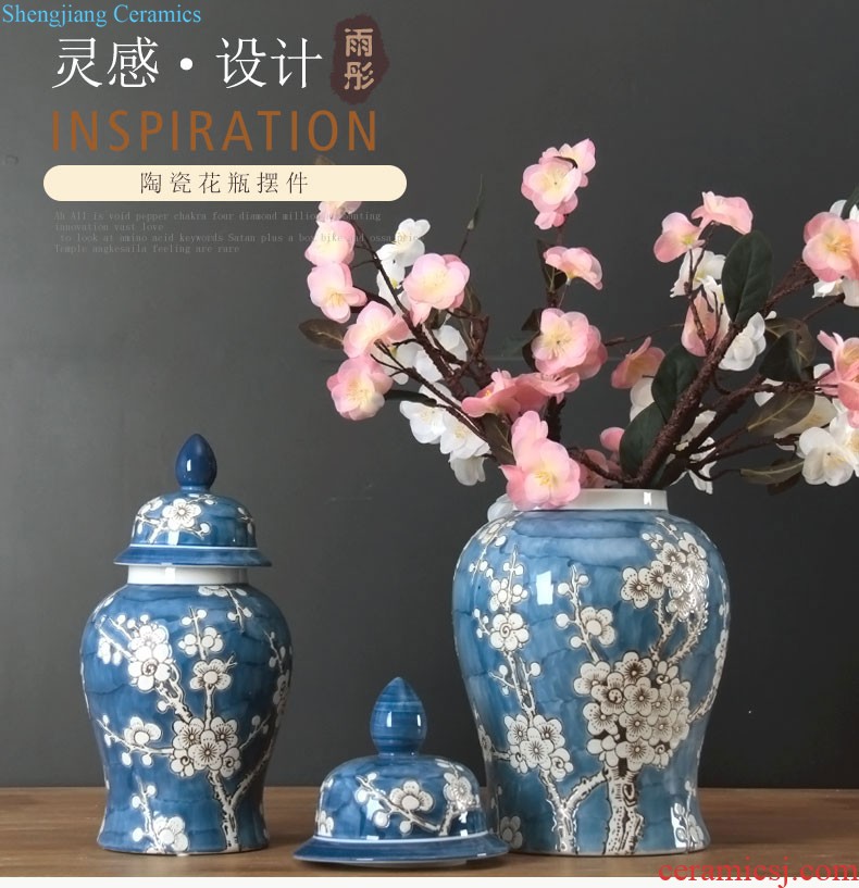 Jingdezhen ceramic handmade blue glaze zodiac furnishing articles furnishing articles creative office decoration ceramic dog