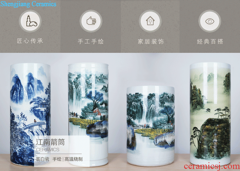 Of 380 hand-painted porcelain jingdezhen ceramics amusement of large vases, club villa housewarming hotel opening