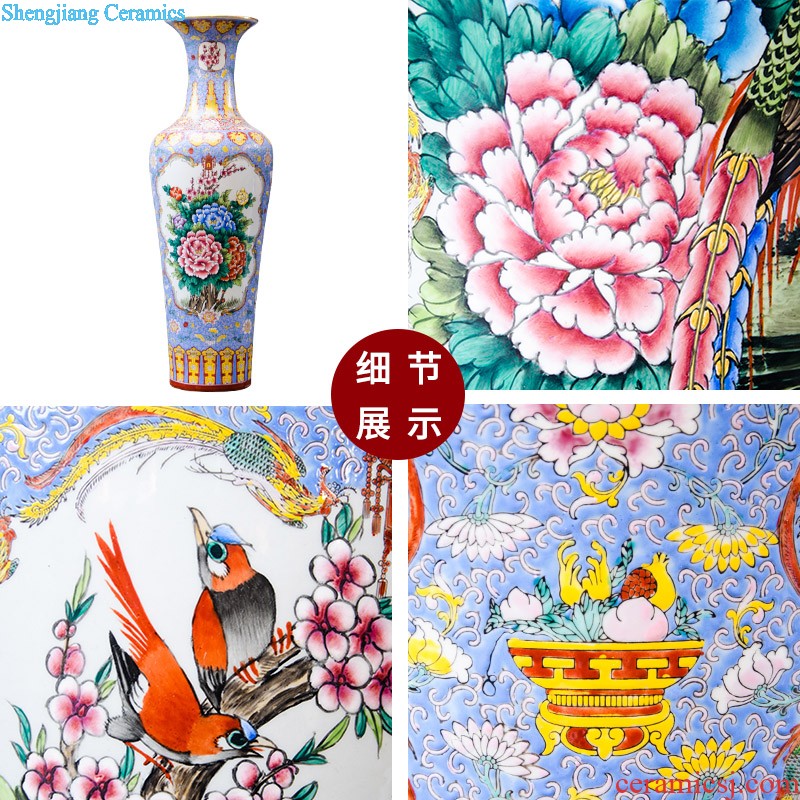 Sf3 jingdezhen ceramics of large vase archaize hand-carved yueyang remember sitting room adornment is placed