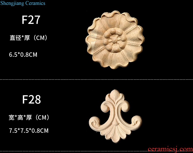 Dongyang woodcarving flowers wardrobe piece of european-style solid wood decal door ark of the head of a bed of carve patterns or designs on woodwork furniture decorative wooden flower GuiJiao flower