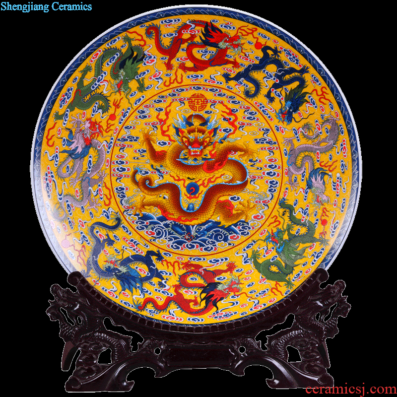 Jingdezhen ceramics Dong-ming li hand-painted porcelain plate the four most beautiful women of mural Fashionable home furnishing articles