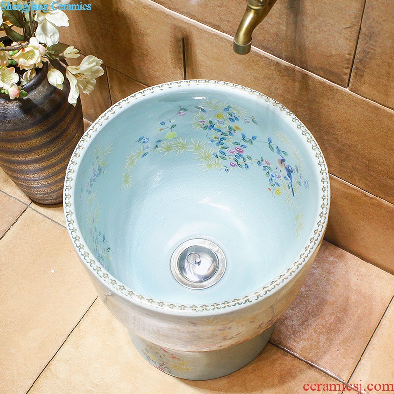 Koh larn case has increased the stage basin ceramic art basin elliptic double glazed toilet lavabo that defend bath lavatory