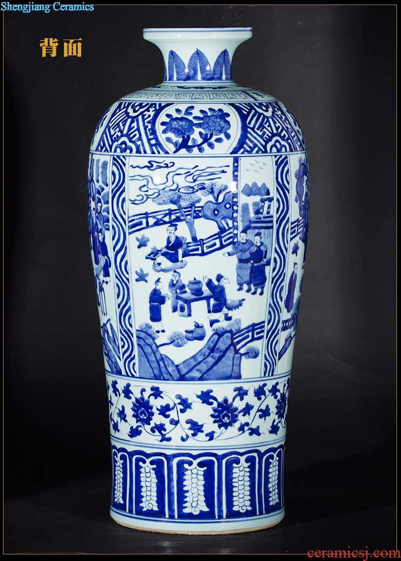 Jingdezhen ceramics famous hand-painted vases, flower arranging furnishing articles success archaize rich ancient frame sitting room adornment