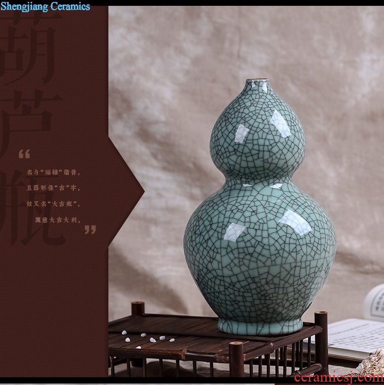 Jingdezhen ceramics Lrene hand-painted peony flowers very beautiful vase Vogue to live in the sitting room furnishing articles