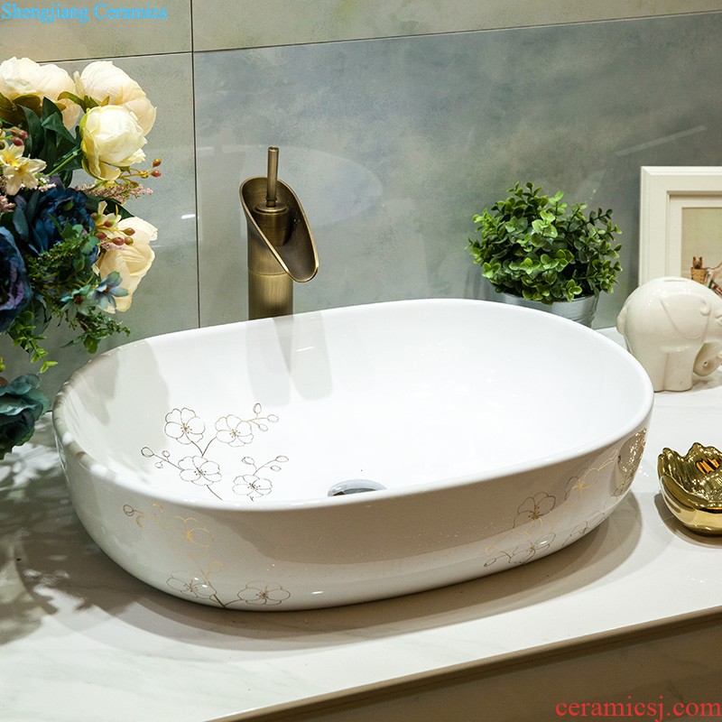 Koh larn, qi Jingdezhen ceramic toilet stage basin sink basin art basin sinks Waist drum flowers