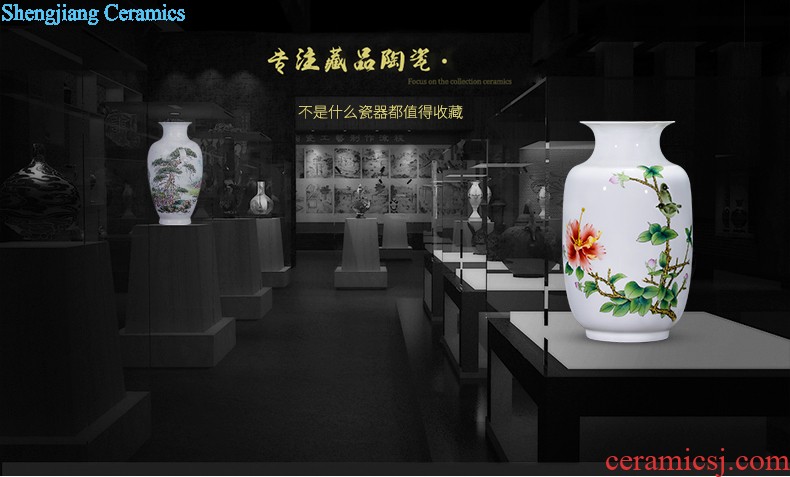 Cb72 jingdezhen ceramics vase furnishing articles mountains xiuse three-piece home sitting room adornment handicraft arranging flowers