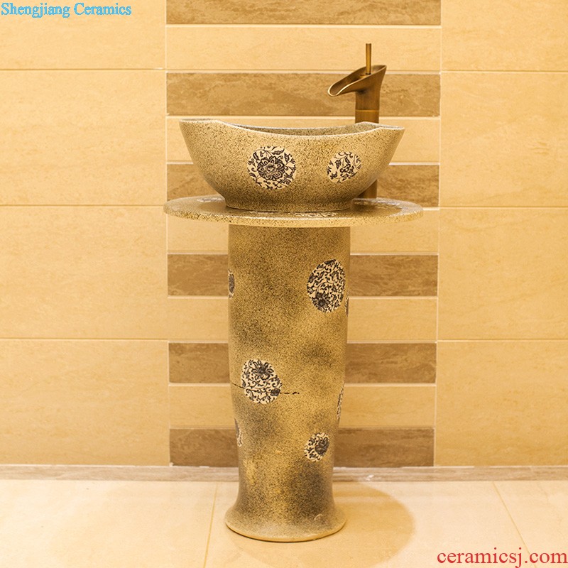 Koh larn, neat package mail jingdezhen ceramic lavabo lavatory basin of the basin that wash a face carved art A035 on stage