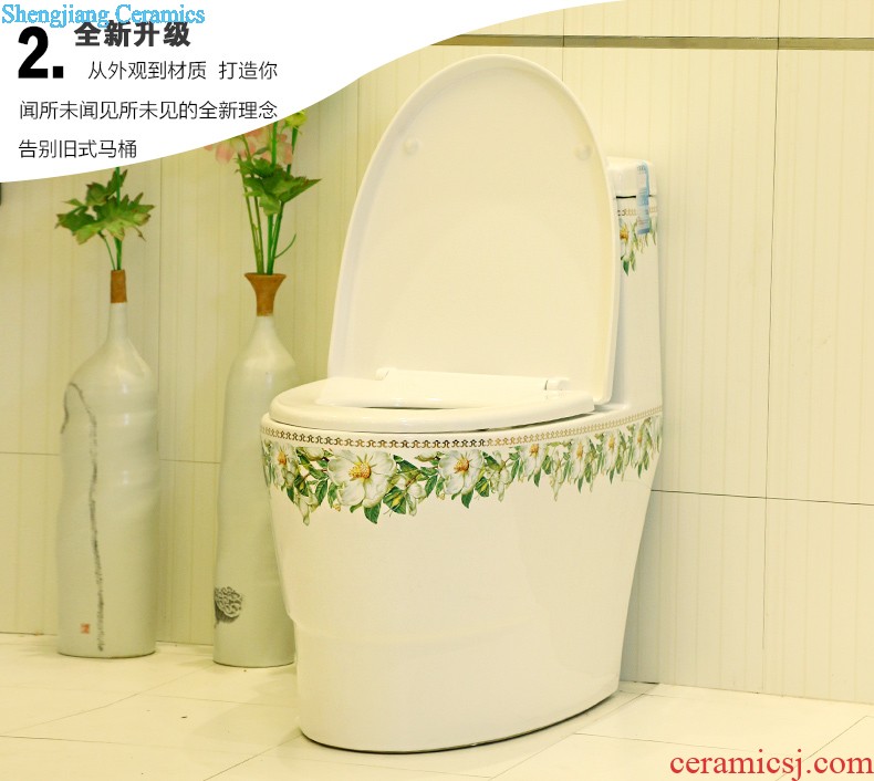 Post, qi stage basin ceramic lavabo archaize washbasin drum-shaped basin of Chinese style bathroom art antique reeds