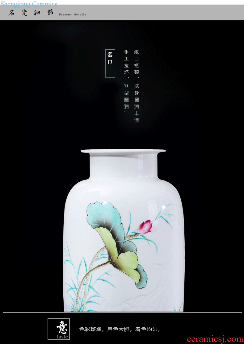 Jingdezhen ceramics vase furnishing articles the sitting room is blue and white porcelain vases, flower arranging flowers mesa of new Chinese style household decoration