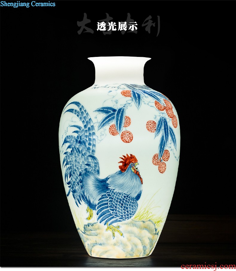 Hc - 093 jingdezhen ceramics vases, flower arranging bamboo seven sages in classical Chinese ancient frame sitting room adornment is placed