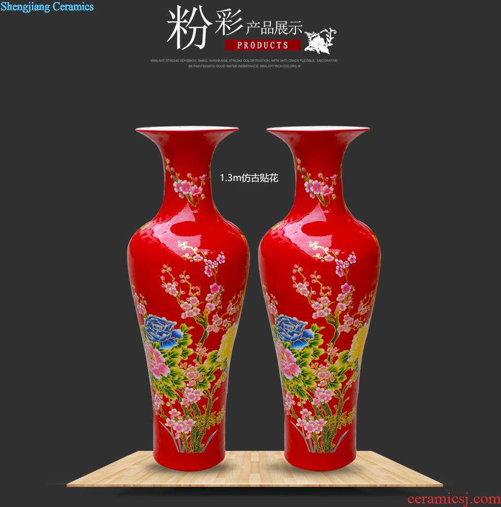 Sf53 jingdezhen ceramics Guest-greeting pine high landing craft vase wax gourd bottle sitting room dining-room ornaments