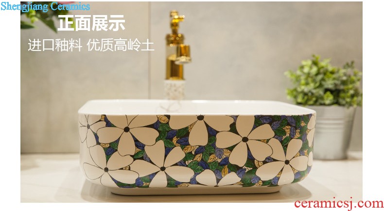 Koh larn neat square stage basin sink ceramic lavatory art to toilet stage basin reed blue of the basin that wash a face