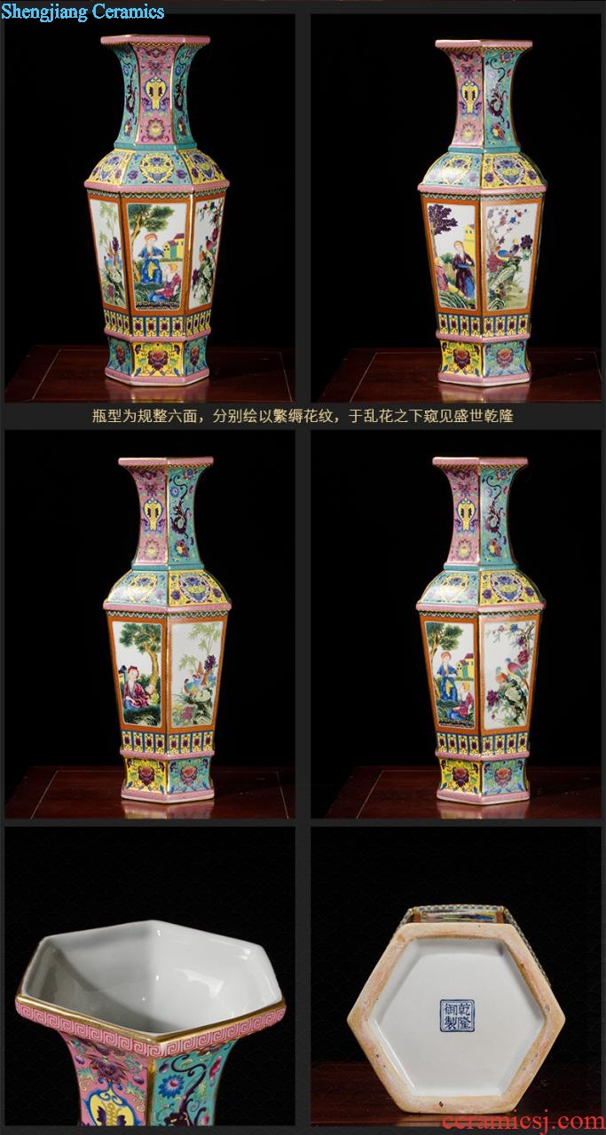 Blue and white porcelain of jingdezhen ceramics famous hand-painted vases, vibrant home sitting room adornment is placed gifts