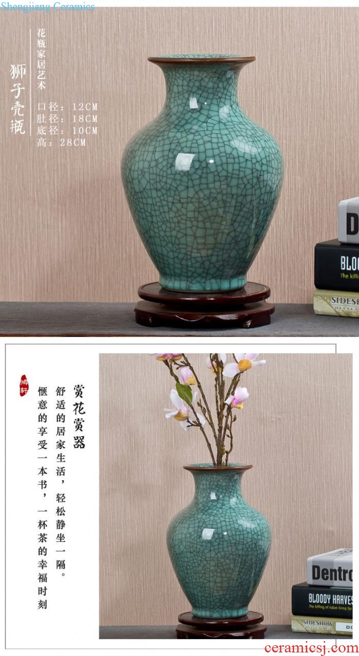 Jingdezhen ceramic vase furnishing articles variable blue porcelain creative living room flower arranging flowers, Chinese style household decorations