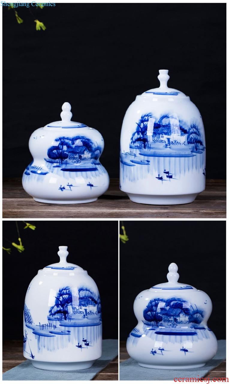 Hong xuan Jingdezhen ceramics The ancient philosophers figure shallow goldfish turtle narcissus basin creative home decoration in large tanks