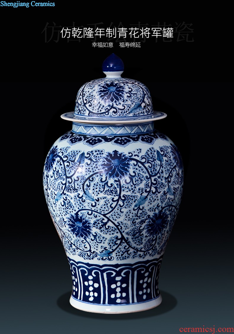 Jingdezhen ceramics noctilucent floret bottle of flower arranging contemporary and contracted household act the role ofing is tasted table sitting room adornment is placed